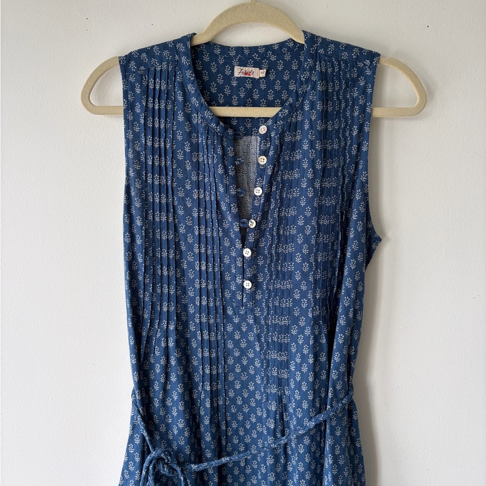 Faherty Isha Sleeveless Midi Dress - Gobi colorway - Picture 4 of 11